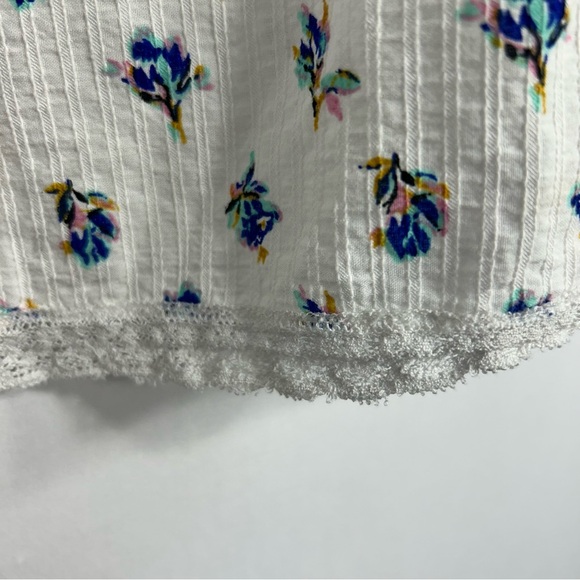 Zadig and Voltaire Floral Lace Peasant Prairie Top Sz XS - Picture 11 of 16